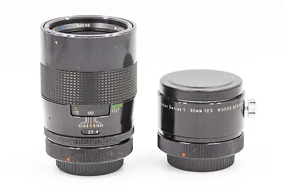 Vivitar Series 1 90mm F/2.5 VMC Macro W/ Life Size Adapter F/ Canon FD BL Mount • $149.95