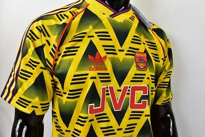 £249 • Buy GUNNERS Bruised Banana REMAKE 1991-93  Adidas Arsenal Away Shirt SIZE XS Adults