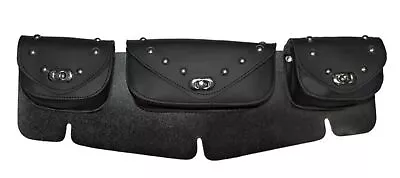 X-large Motorcycle Windshield Bag 3 Pockets Fits Kawasaki Vn Vulcan Versys-kd34 • $46.74