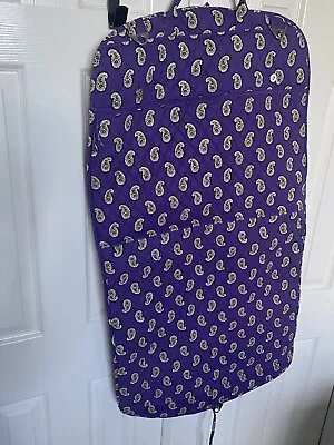 Vera Bradley Large Floral Garment Bag Full Zip Purple Retired Simply Violet • $40