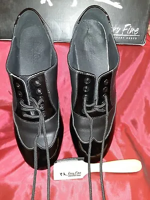Mens Latin Salsa Very Fine Ballroom Wedding Dance Shoe CM100101 Black Leather  • $17.59