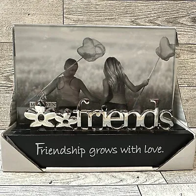 MALDEN Friends Grow With Love 4x6 Picture Frame Sliver & Black • $7.58