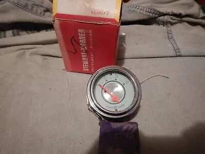 VINTAGE NOS Stewart Warner TWIN BLUE 2 1/16” Air Manifold Vacuum Pressure Gauge • $99.99