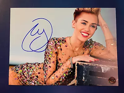 Miley Cyrus Signed Autograph 5x7 With COA Certificate  • £48.20