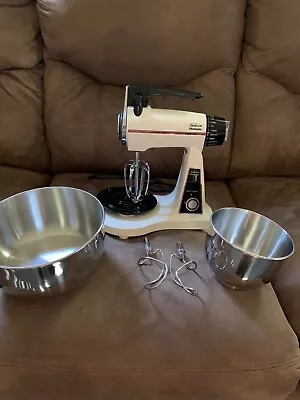 Vintage Sunbeam Mixmaster 423A Elite 12 Setting Stand Mixer W/Accessories Tested • $32.42