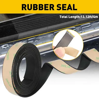 1x 13FT Rubber Car Side Door Windo Glass Seal Weatherstrip Rain Visor Universal • $10.99