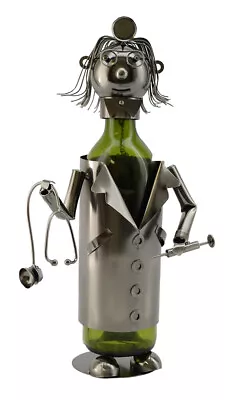 Lady Doctor Metal 750ml Wine Bottle Holder • $38.69