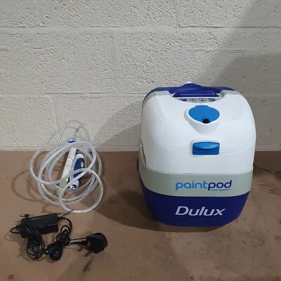 Dulux Paint Pod White & Blue Fast & Clean Ergonomic Handle Power Roller System • £31.99