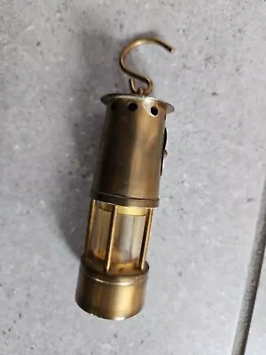 VINTAGE SIR Humphry DAVY 1778-1829 Miniature Brass Gas Lamp. • £19.99