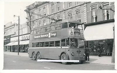 037c Trolleybus Photo -   London Transport.  Fleet No. 1270  Reg. No. EXV270. • £1.60