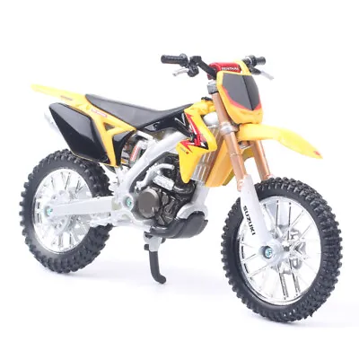 Bburago 1:18 Scale Suzuki RM-Z450 Dirt Bike RMZ450 Motorcycle Motocross Model • $14.86