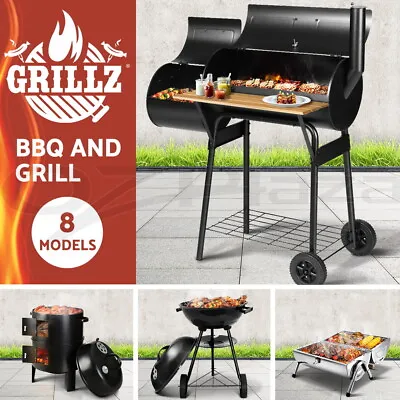 Grillz BBQ Grill Charcoal Smoker Portable Outdoor Kitchen Electric Rotisserie • $55.95