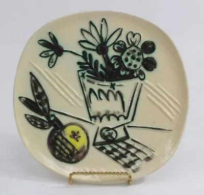 Pablo Picasso Ceramic Madoura Bouquet à La Pomme Plate AR 307 • $12000