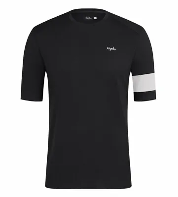 RAPHA Mens Tech T-shirt Jersey Cycling Black BNWT Roadwear Size XL BRAND NEW • $85