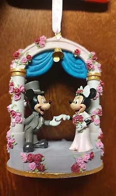 Disney Mickey & Minnie Mouse Figurine Wedding Ornament  - NIB • $39.95