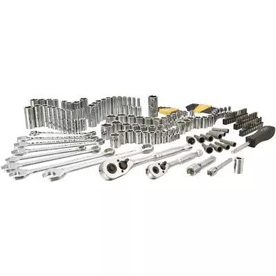 Stanley Mechanics Tool Set (145-Piece) 3/8 In. Drive And 1/4 In. Drive Hand Tool • $86.38