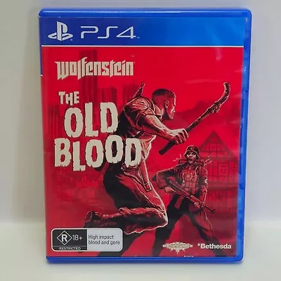 Wolfenstein The Old Blood - Sony PlayStation 4 PS4 Game VGC + Free Postage • $19.95