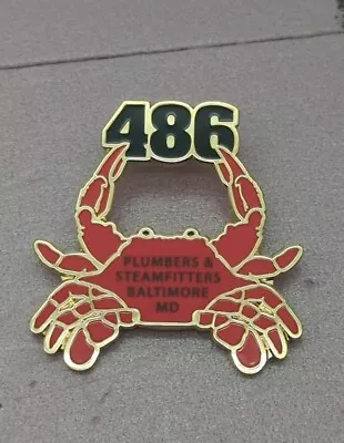 UA PLUMBERS PIPEFITTERS STEAMFITTERS UNION MADE LOCAL 486 Baltimore MD PIN LU  • $45