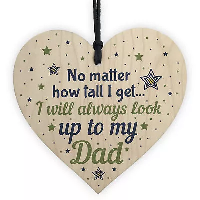 Daddy Dad Birthday Gifts From Daughter And Son Christmas Gifts For Men Wood Sign • £3.99