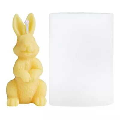 Rabbit Silicone Mold 3D Easter Bunny Soap Mold Rabbit-Shape Candle Mould C... • $33.83