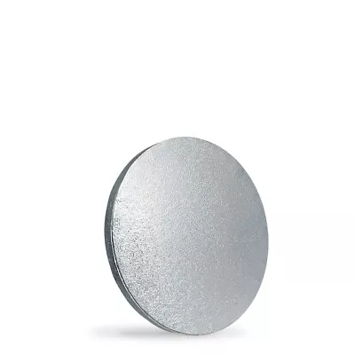 Cake Board 6 Inch Round Silver Foil Covered 12mm Thick Drum Single Pack Of 5 • £4.99