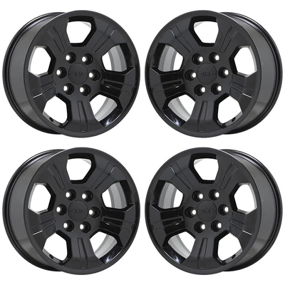 $1295 • Buy 18  GMC Sierra 1500 Z71 Truck Black Wheels Rims Factory OEM Set 4 5647