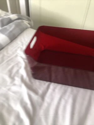 £5 • Buy Used IKEA RED VARIERA Box Home Storage Organiser Stackable Open Multi-use Box