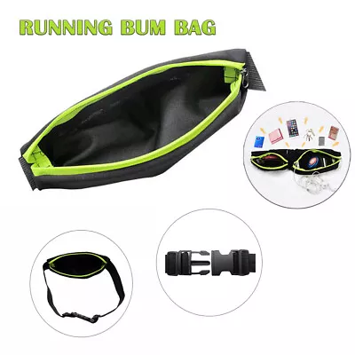 Running Jogging Belt Pouch Zip Fanny Pack Gym Fitness Sport Runner Waist Bum Bag • $5.14