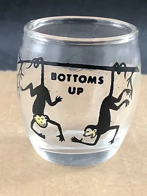 Round “Bottoms Up” Monkey Shot Glass COMBINED SHIP $1 PER MULTIPLE • $3.19