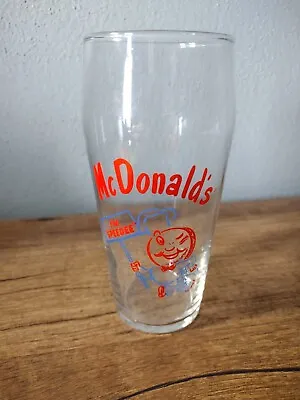 McDonalds Retro Enamel Glasses Drinking Cup 1995  Original 1957 Speedee  • $5