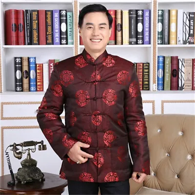 Men's Hanfu Clothing Traditional Chinese Retro Spring Fall Jacket Long Sleeve • $26.99
