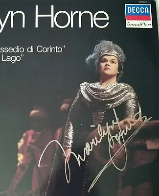 Marilyn Horne Signed Lp Opera Autographed 12  Decca 1973 Import Holland Vinyl Vt • $79