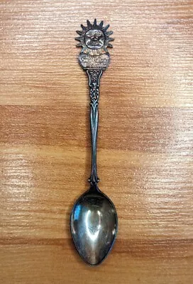 SUN VALLEY IDAHO Vintage EPNS Sterling Silver 4.5  Collectible Souvenir Spoon • $11.99