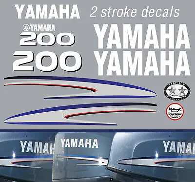 YAMAHA 200hp 2 Stroke Outboard Decals • $132