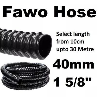 £6.29 • Buy 40mm Fawo Water Hose Caravan Camper Van Tank Waste Pipe Tube Inlet
