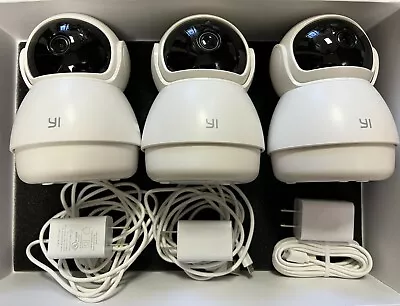 Lot Of 3 YI Dome Guard Security Camera 1080p HD Pan/Tilt/Zoom 2.4G IP Camera • $44.99