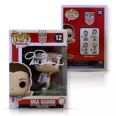 Mia Hamm Autographed USA Womens World Cup Signed Soccer Funko Pop #12 Beckett • $199