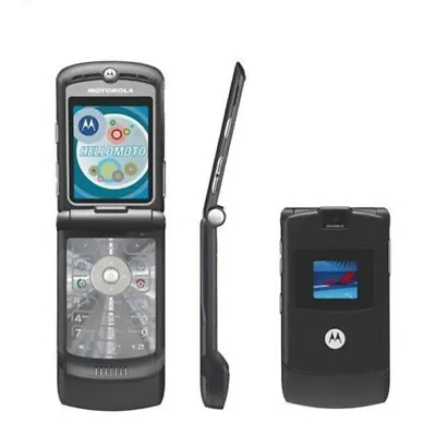 Unlocked Motorola RAZR V3 Flip Mobile Phone 2G GSM Cellphone Camera  850/900/180 • $42