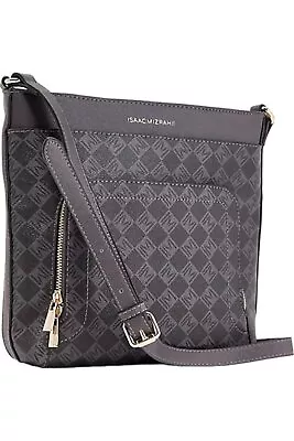 Isaac Mizrahi Live! Multi Pouch Signature Crossbody Black Monogram • $39.99