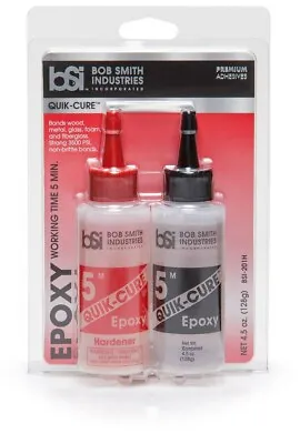 Bob Smith Industries - BSI-201 Quik-Cure Epoxy (4.5 Oz. Combined)  Clear • $14.90