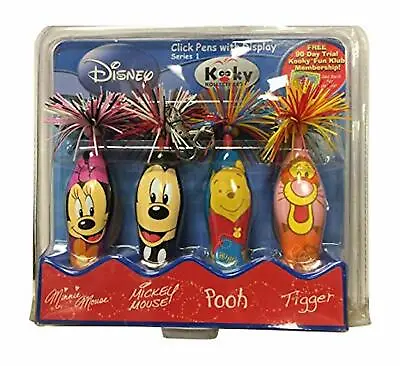 Disney Mickey Minnie Mouse Tigger Winnie Pooh Kooky Click Pen Stand Chain Set  • $39.99