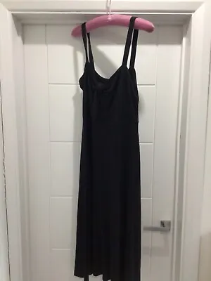 H&M Black Jersey Dress Size M • £5