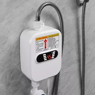 Electric Tankless Instant Hot Water Heater Boiler For Kitchen Bathroom Caravan • £38.89