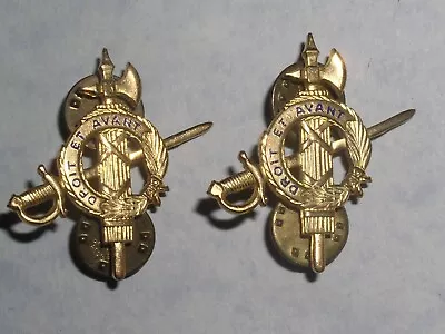 2x Droit Et Avant~ Gold Tone Vtg Pins~N.S. Meyer Inc~Army Inspector Gen. • $11