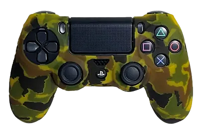 $9.90 • Buy Silicone Cover For PS4 Controller Case Skin - Yellow Camo