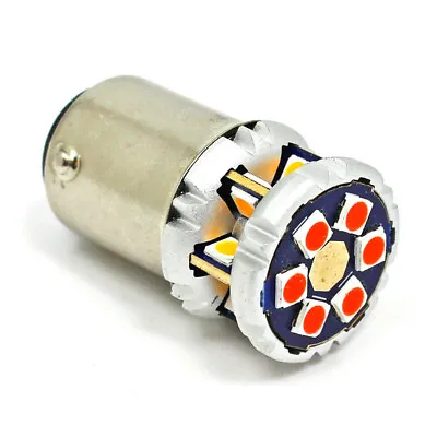 Warm White & Red 6V LED Combined Stop Tail & NP Lamp - SBC BA15D Fitting • $24.21