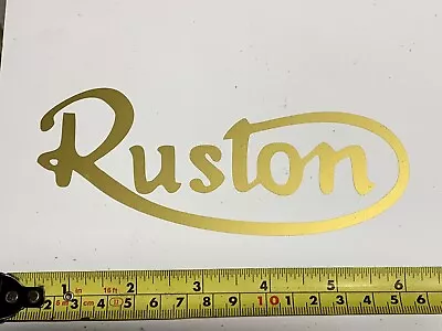 £4 • Buy Ruston Hornsby Stationary Engine Gold Sticker 125mm