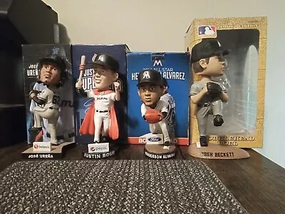 Miami Marlins SGA Bobblehead Lot - Urena Alvarez Bour & Beckett All NIB • $37.99