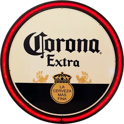 LARGE Corona Extra Beer Bar Garage Wall Light Sign RED Neon Easter Gifts • $399.95
