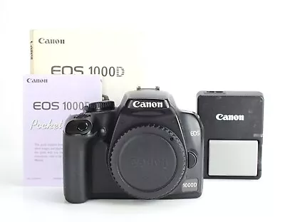 Canon EOS 1000D DSLR 10MP Camera Body Only Canon Battery & Charger 12860 Shots • £59.99